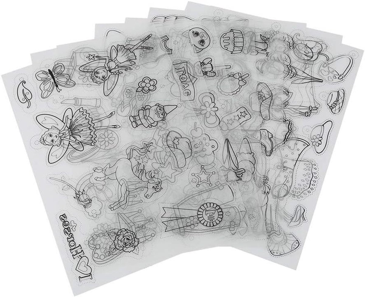 Inovra Plus - Creatief Pack Krimpplaat Heat Shrinky Sheets met Patroon | DIY Hand Made Craft Tool voor Jongens en Meisjes - 8 stuks